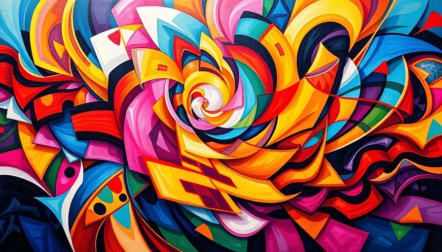 Vibrant abstract art representing cultural capital Palma