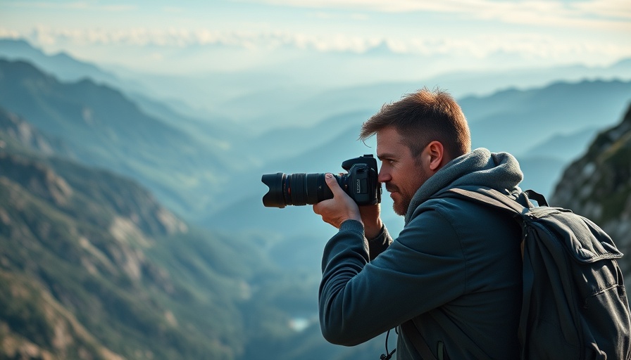 Photographer on mountain capturing landscape, Restore Pixelated Footage with CapCut PC