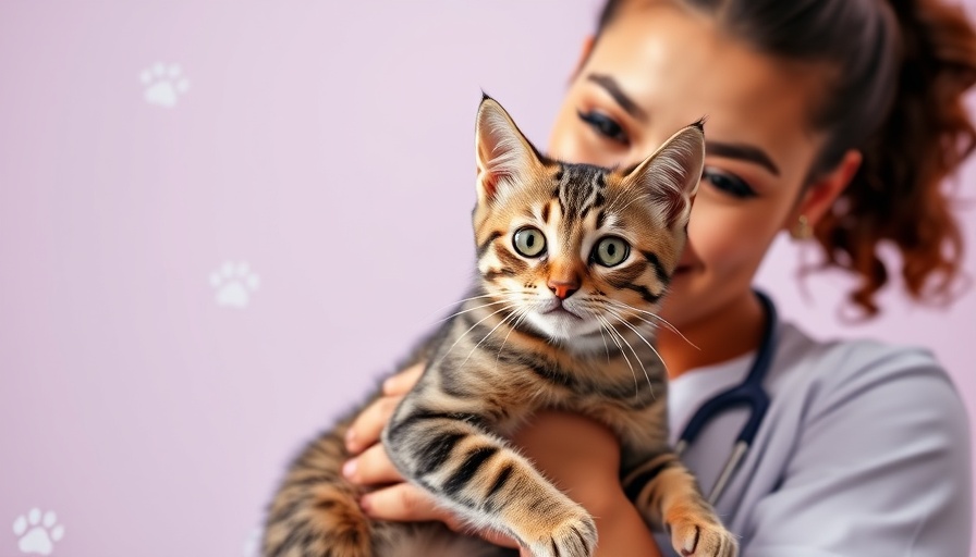 Ask a vet with cat adoption behavior advice overlay.