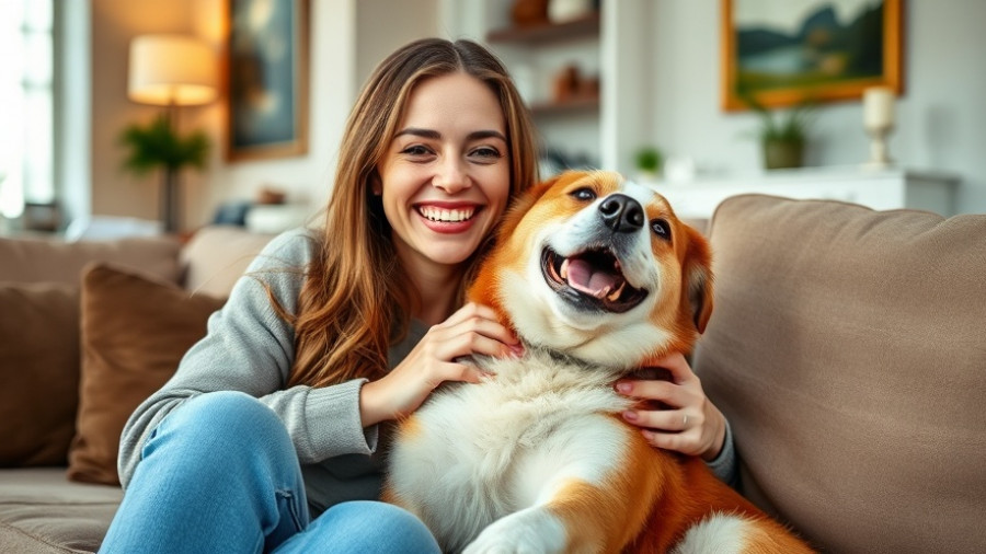 Veterinarians and vet techs dog DNA testing benefits shown with a happy dog and pet owner.