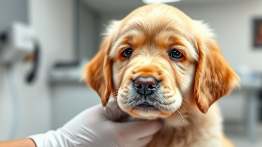 UK veterinary fees investigation: Puppy examined by vet.