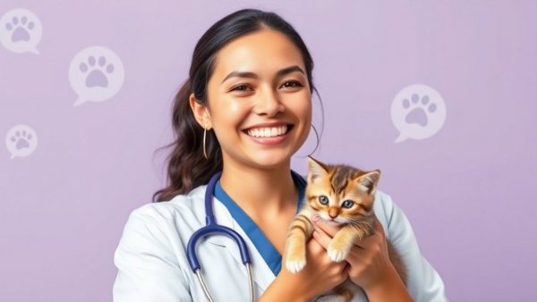 Veterinarian with kitten, ask a vet, why is my cat meowing at night?