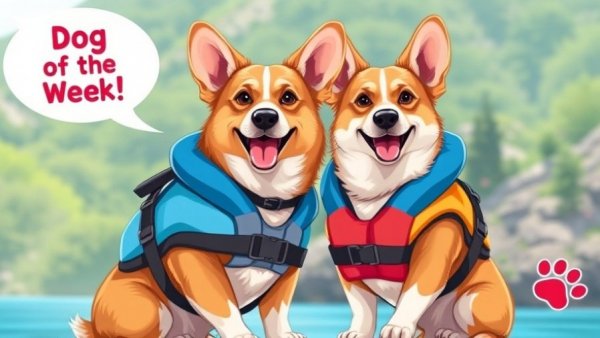 Dogster Photo Contest Winners: Two corgis in life jackets.