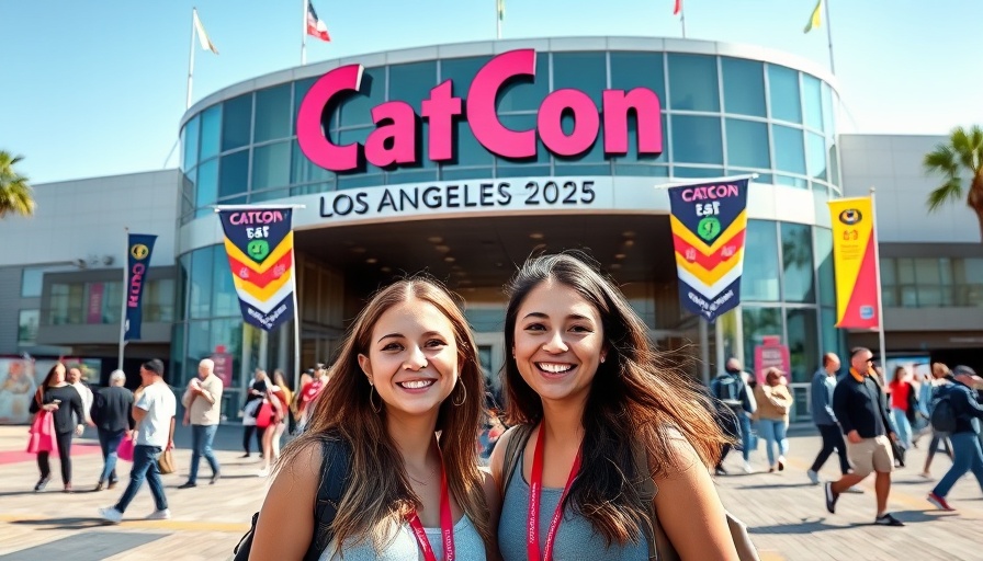 CatCon Los Angeles 2025 event entrance with smiling attendees.
