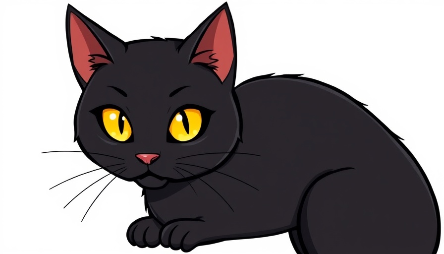 Facts about black cats with sleek black cat and yellow eyes
