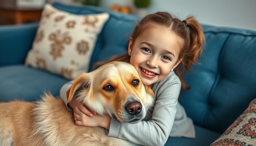 Joyful moment of a girl with a senior dog, showcasing adopting a senior dog.