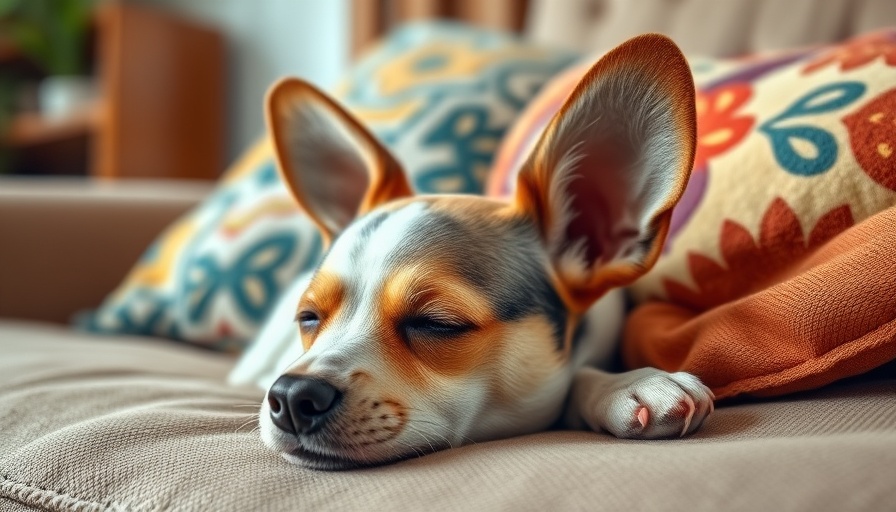 Dogs of the Week Winners: Adorable small dog resting on a couch.