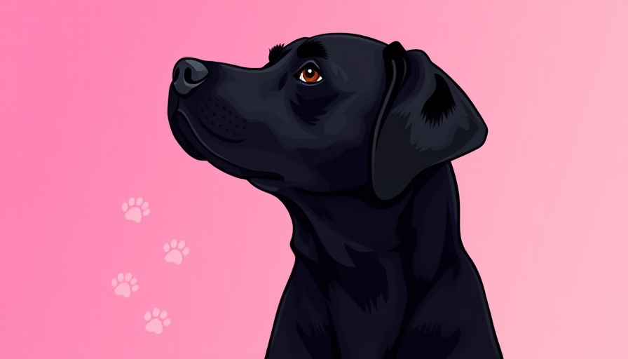 Vet recommended flea and tick treatments for dogs graphic with black Lab.