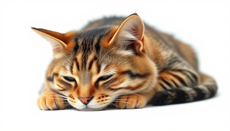 Sad tabby cat with a tear on a white background, Atrocities That Make Your Cat Think You Don't Love Them.