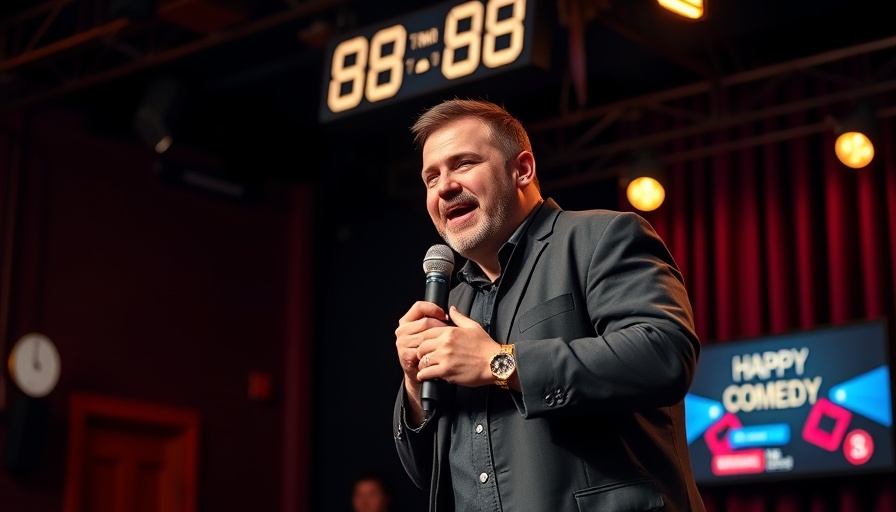 Miami Comedy Shows 2025: comedian in spotlight on stage