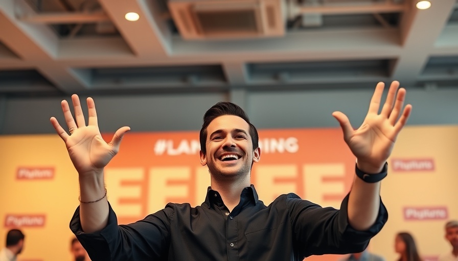 Cheerful man at Detroit hip-hop culture event.