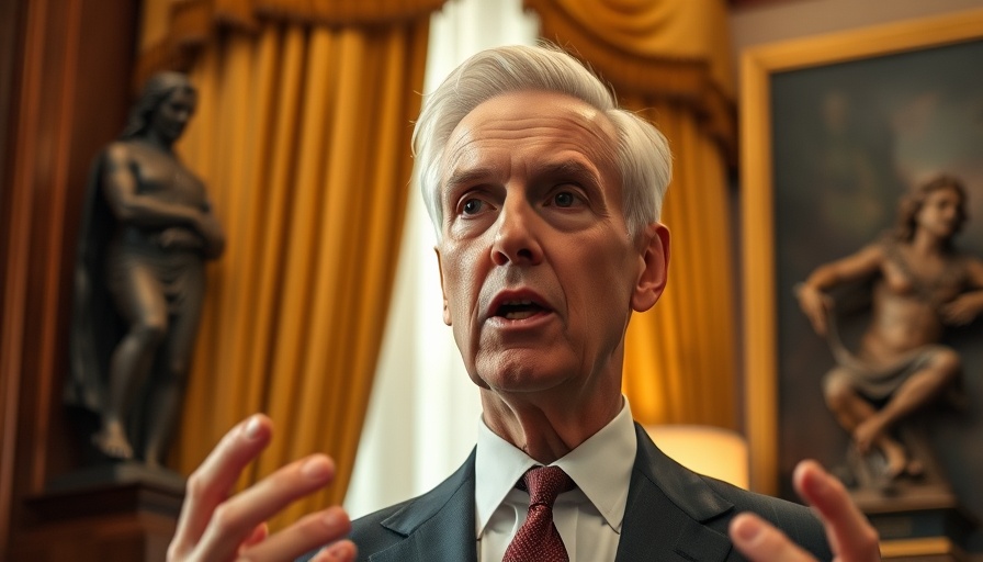 Tomahawks for Ukraine themed speech in formal office setting.