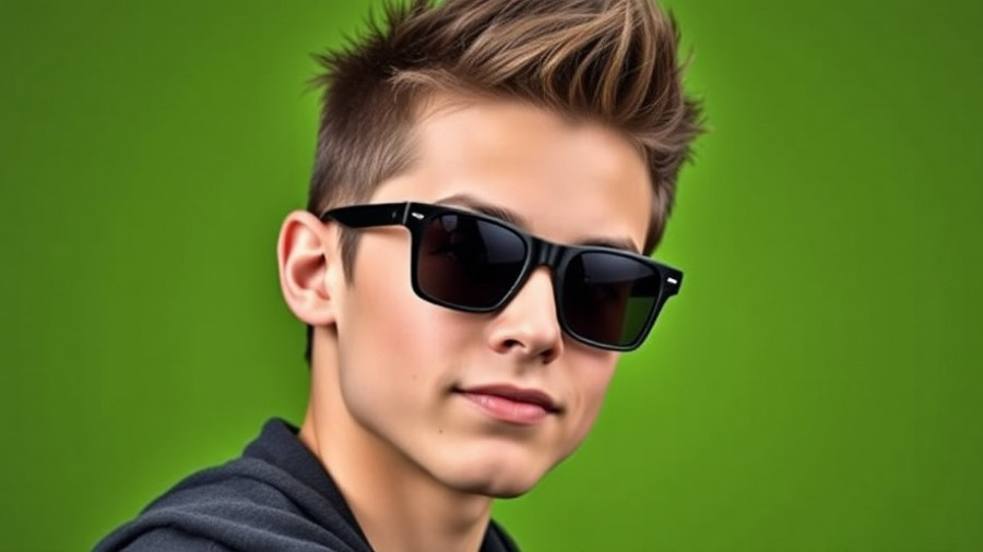 Uriel BRG new album OUTTA HERE artist portrait with spiky hair.