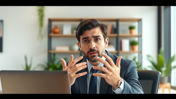 Business professional confused during video call, essential coaching components.