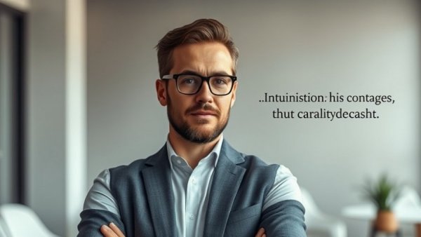 Motivational quote on intuition for business decision making.