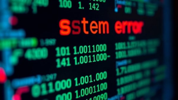 Software failures in lawsuits concept with system error message on screen.
