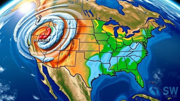 Weather forecast map predicting a fantastic weekend ahead with clear conditions.