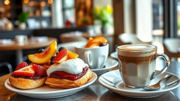 Colorful dining spread at Rose Café in Sunny Isles.