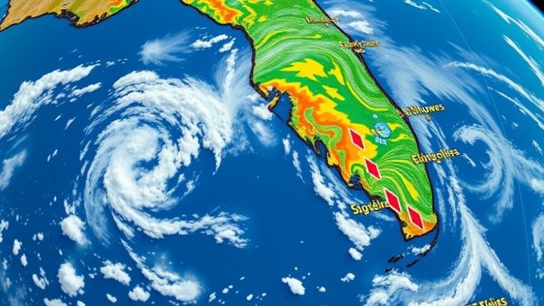 South Florida Thanksgiving weather forecast showing showers and clouds.