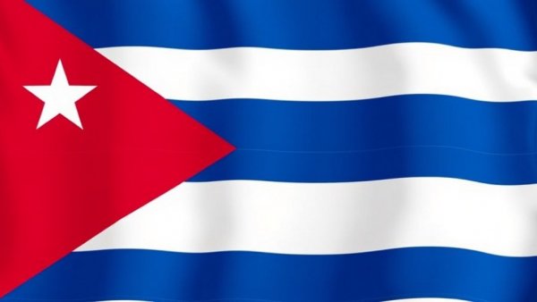 Cuban flag symbolizing power outage significance