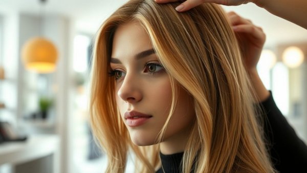 Stylist working in one of the best hair salons in Miami