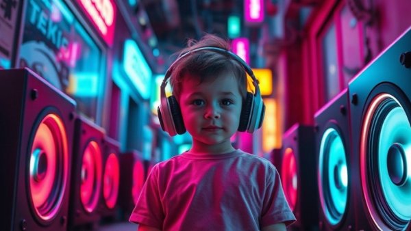 DJ Iceman The Art Of Knock Vol. 2 vibrant album cover with neon speakers.