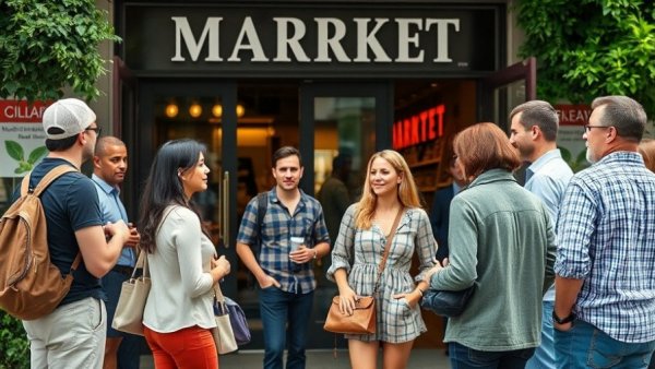 Tourists gathered at St. Roch Market in Miami Design District.