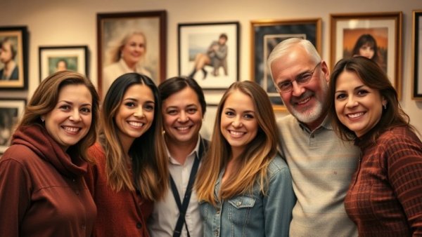 Friendly group photo indoors related to estate sale payment issues.