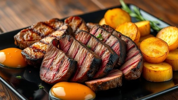 Grilled steak and potatoes dish avoiding SOBEWFF restaurants