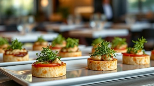 Exquisite small bites in Miami, featuring gourmet presentation.