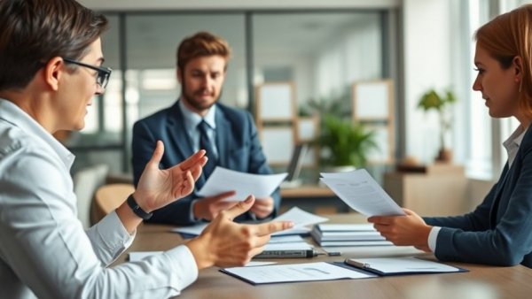 Office setting with documents and laptop showcasing best small business tools for process optimization.