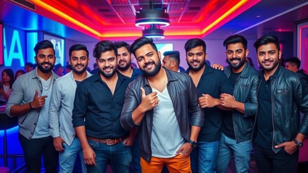 Swae Lee at E11EVEN with group of friends in vibrant setting.