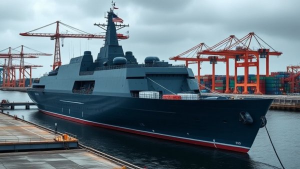 Naval ship docked at pier during Fleet Week in 2026 cancellation news.