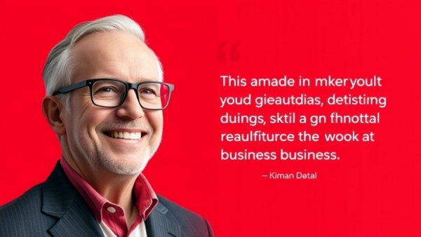 Self-Managing Business quote image with smiling older man and motivational text