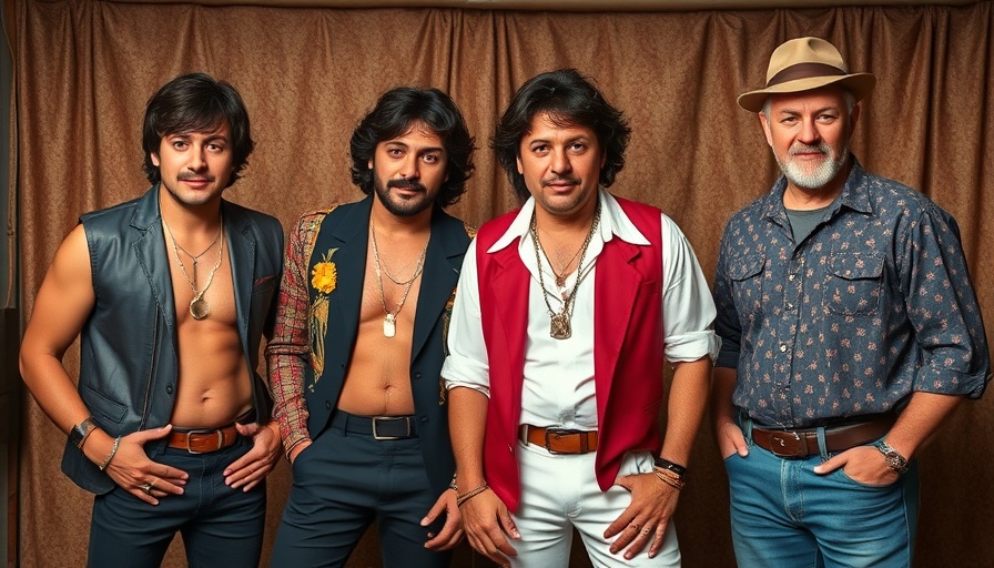 Rock & Roll Hall of Fame Miami: Vintage 80s group photo.