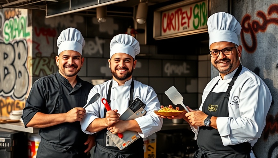 Vegan chef services in Miami at outdoor food stall.