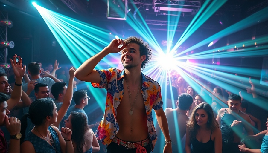 Energetic performer at nightclub LIV engaging with vibrant crowd.