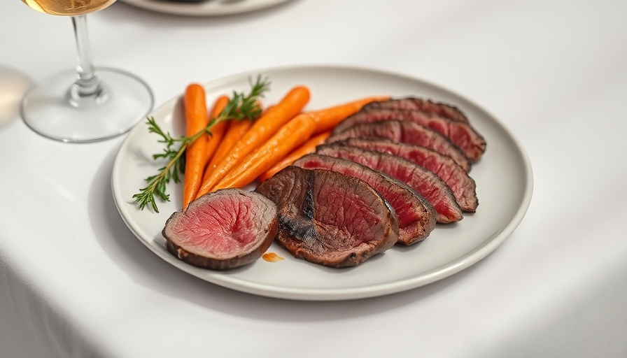 Gourmet steak dish at one of the best new restaurants in Miami.