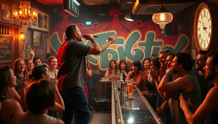 Performer at Churchill's Miami Bar Reopening energizes crowd.