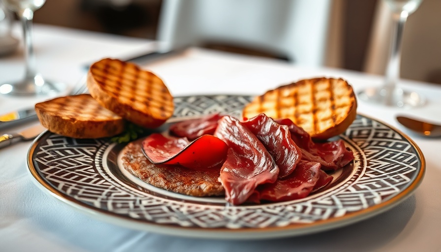 Elegant carpaccio at Miami best restaurants