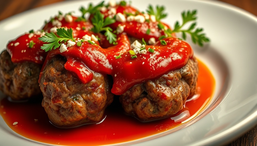 Delicious meatballs in tomato sauce with cream, Cheese Spots in Miami