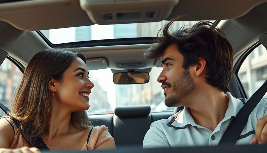 Car conversation about Miami Signature Bridge Project, urban setting.