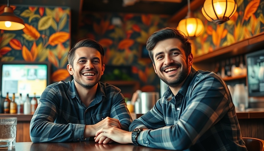 Chef Tristen Epps smiling at Miami events with friend.