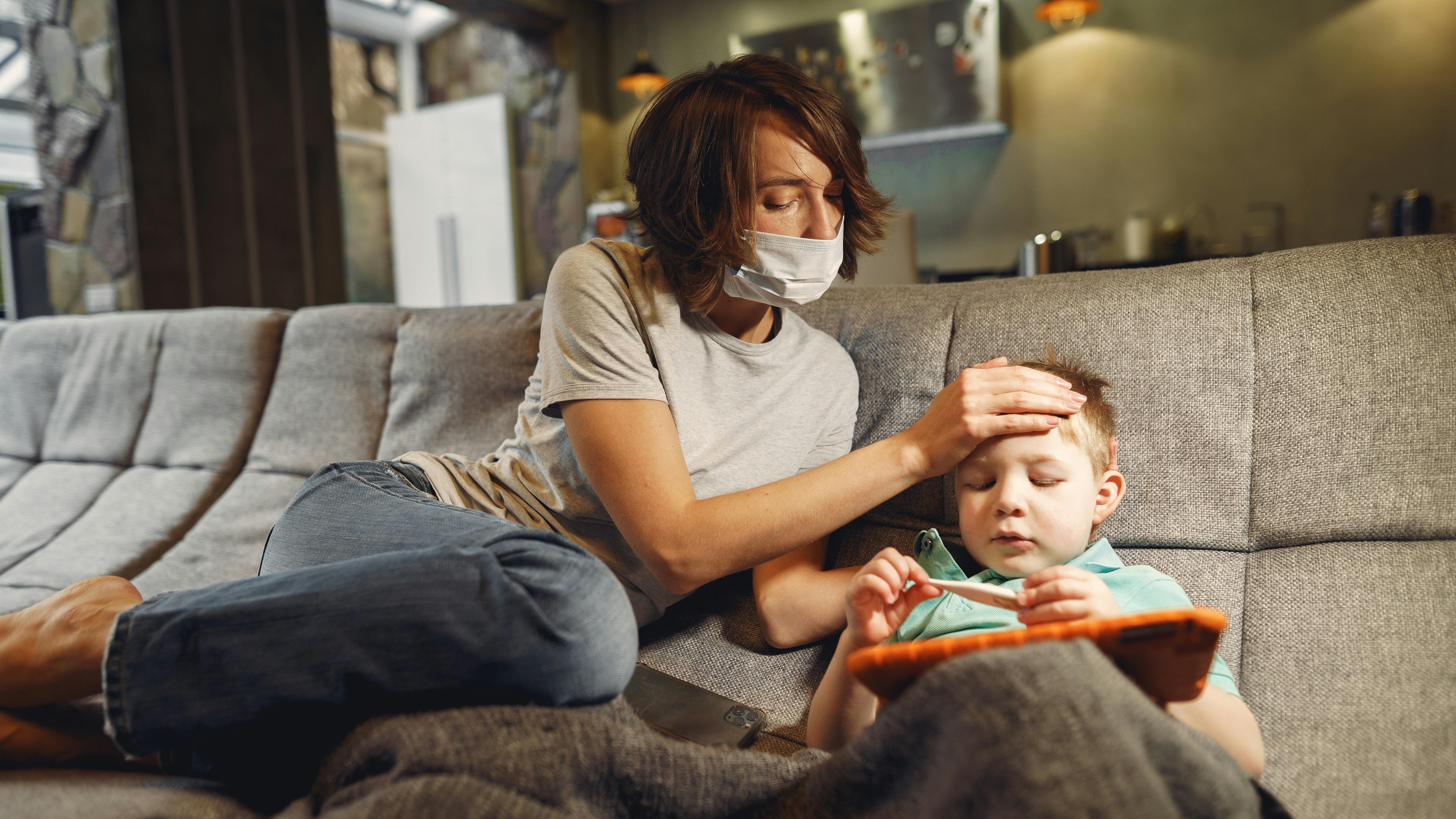 Police officers at Dilley detention center during measles outbreak