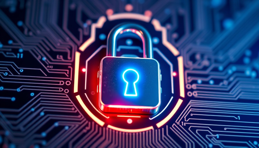 Futuristic digital lock on high-tech background, linked to cybersecurity career development.