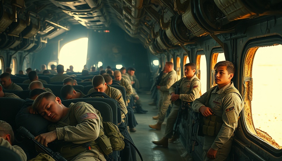 Image of US soldiers sleeping on a plane and in a desert