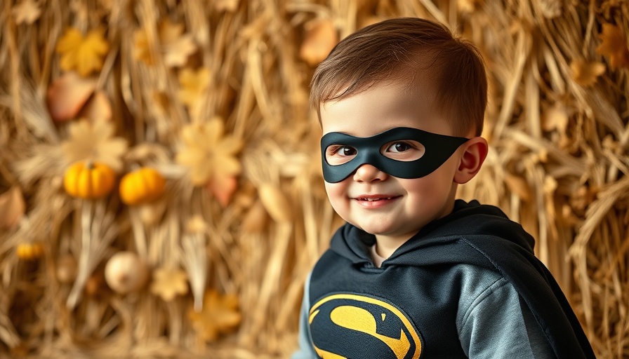 Adorable child in costume embodying co-parenting strategies theme.