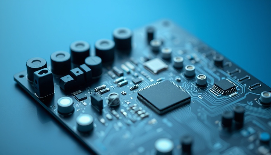 Konnected device for smart home technology with blue background.