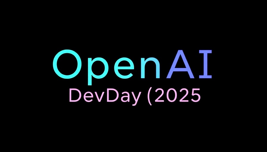 OpenAI DevDay 2025 minimalist text on black background.