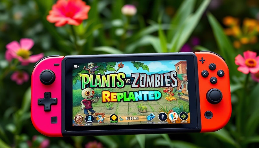 Plants vs Zombies Replanted gameplay on handheld consoles.
